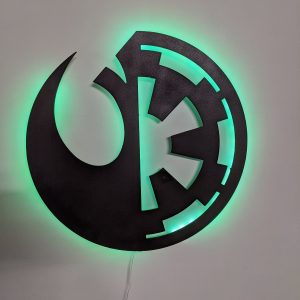 Republic and Galactic Empire LED Wall Art