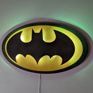 Batman Logo LED Wall Art