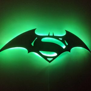 Batman vs Superman LED Wall Art