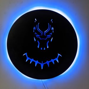 Black Panther LED Wall Art