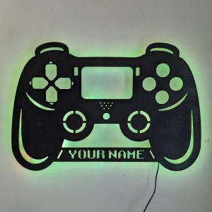 Custom Playstation Controller LED Wall Art